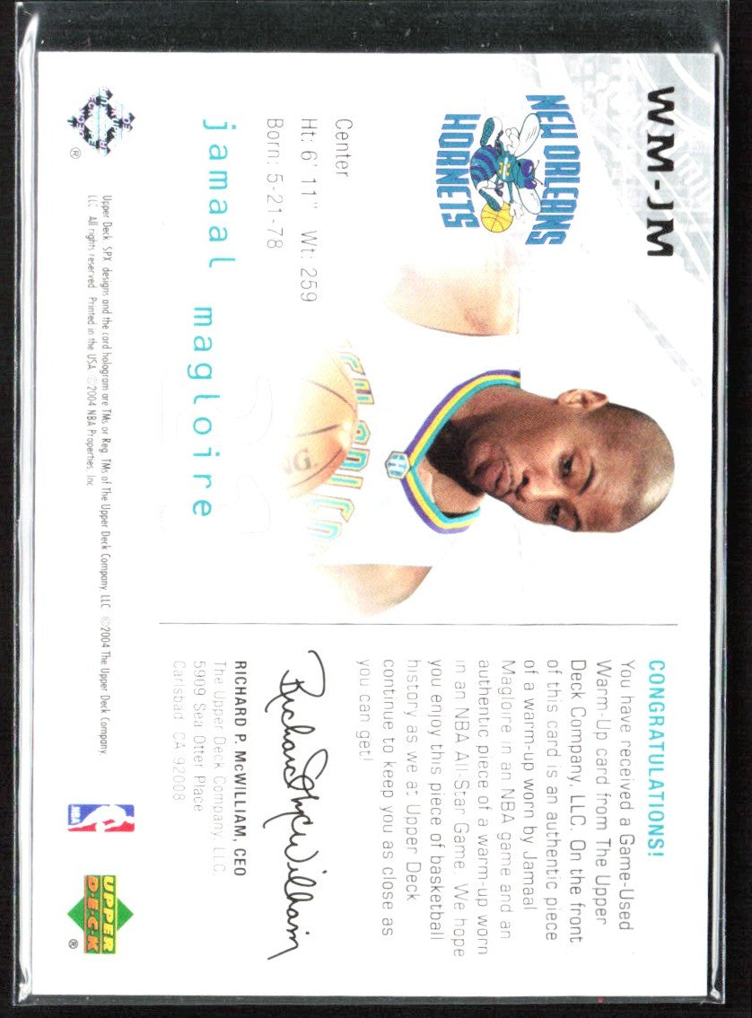 Jamaal Magloire 2004 SPx Winning Materials Jersey #WM-JM New Orleans Hornets