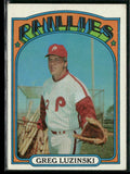 Greg Luzinski 1972 Topps #112 Philadelphia Phillies