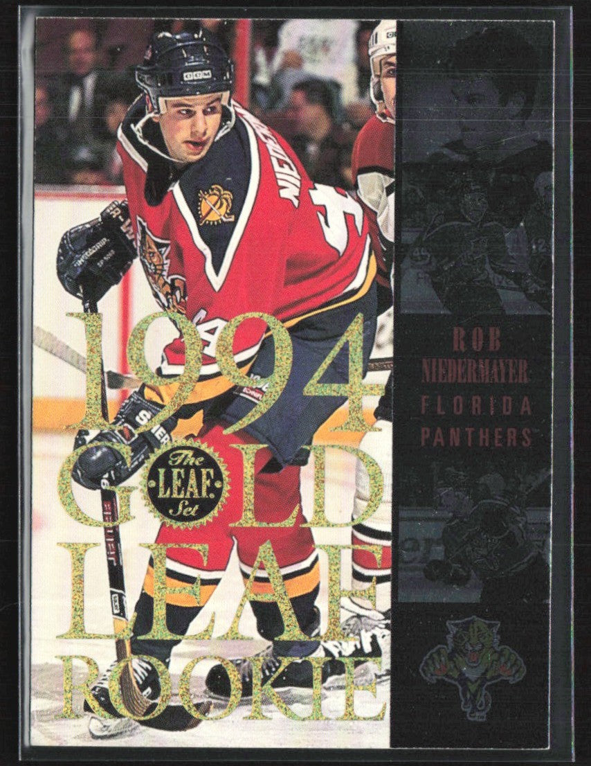 Rob Niedermayer 1994 Leaf Gold RC #7 Florida Panthers