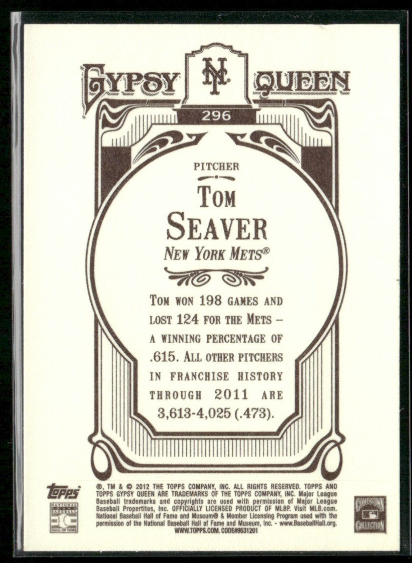 Tom Seaver 2012 Topps Gypsy Queen #296 New York Mets