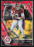 Mac Jones 2021 Panini Prizm Draft Picks Red Cracked Ice RC #104