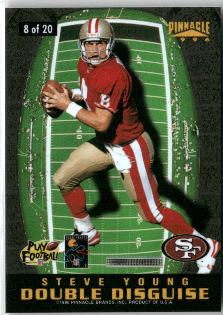 Dan Marino Steve Young 1996 Pinnacle Double Disguise #8