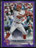 Kyle Schwarber 2022 Topps Chrome Update Purple #USC121 Philadelphia Phillies