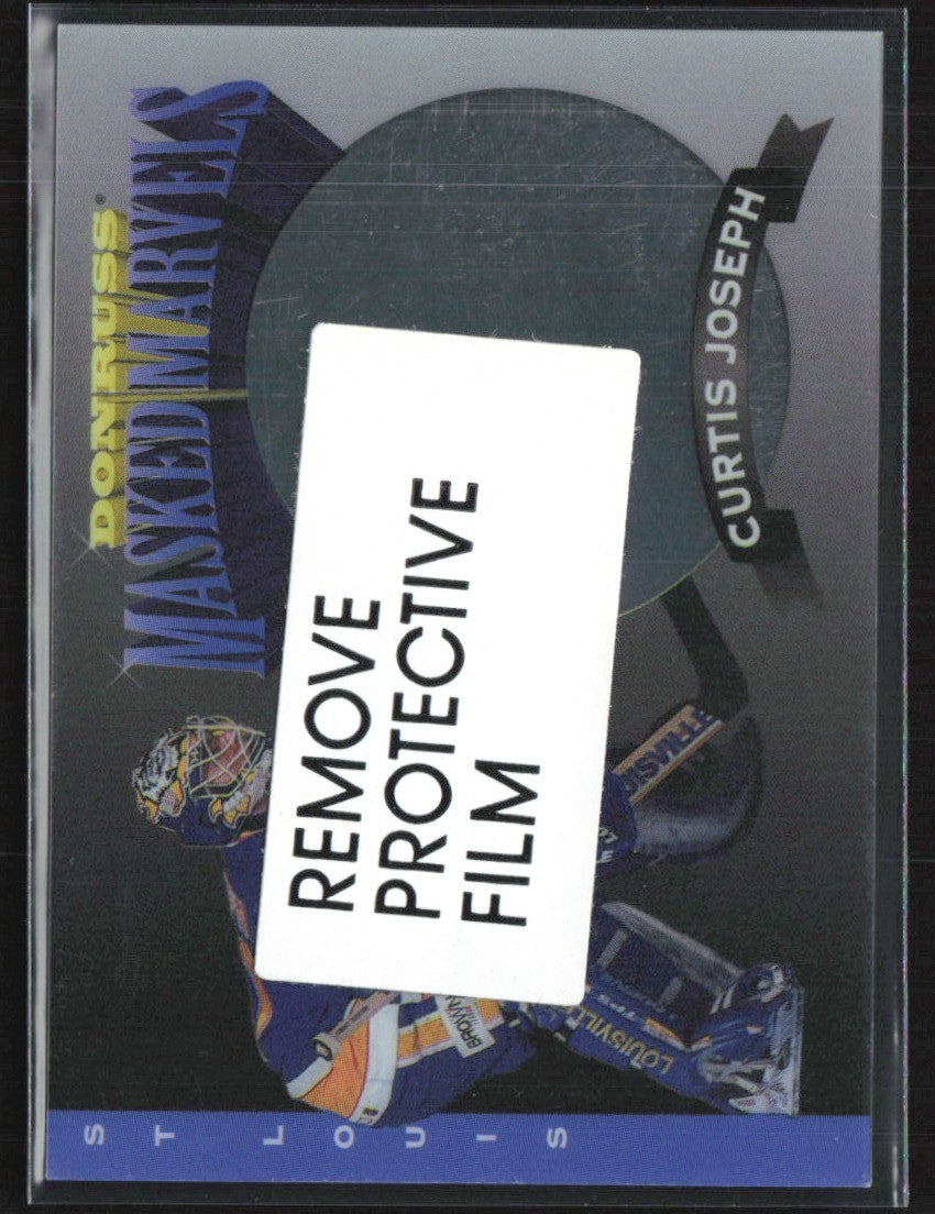 Curtis Joseph 1994 Donruss Masked Marvels #5 St. Louis Blues