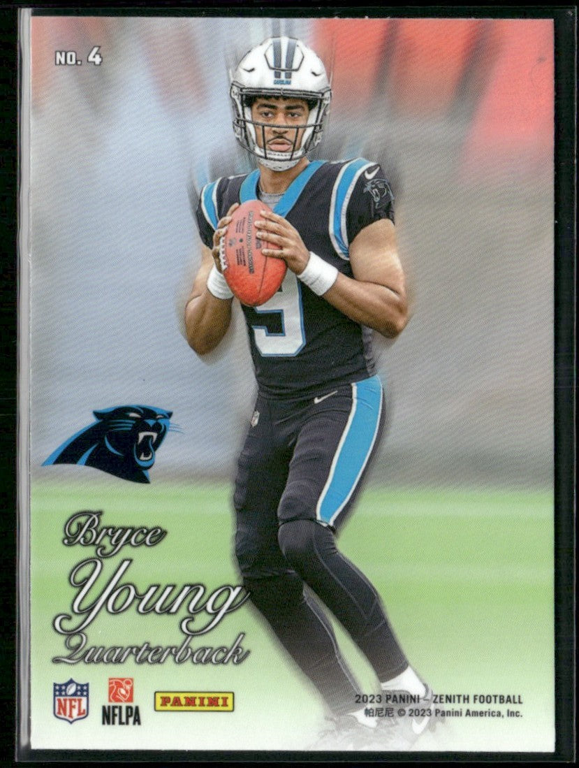 Bryce Young 2023 Panini Zenith 1994 RC #4 Carolina Panthers