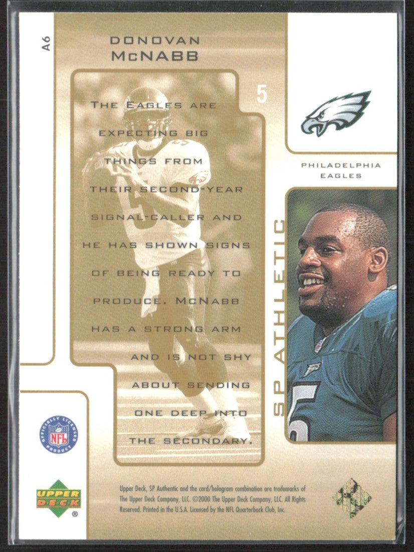 Donovan McNabb 2000 SP Authentic Athletic #A6 Philadelphia Eagles