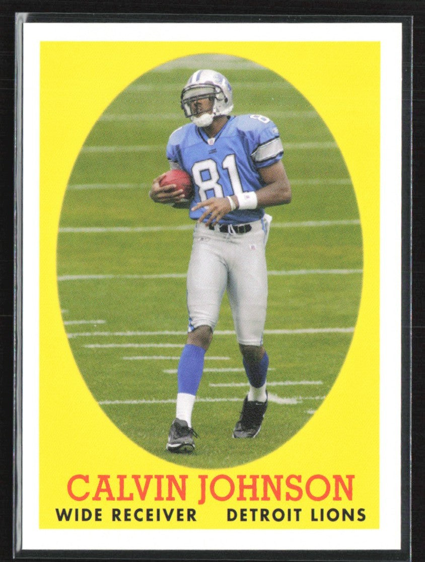 Calvin Johnson 2007 Topps Turn Back The Clock RC #8 Detroit Lions