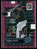 Gabriel Arias 2022 Donruss Optic Pink Velocity RC /249 #187 Cleveland Guardians