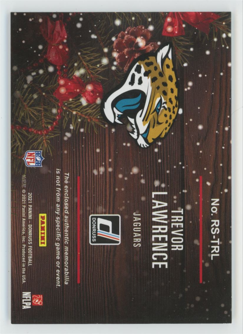 Trevor Lawrence 2021 Donruss Rookie RC Sweaters #RS-TRL Jacksonville Jaguars