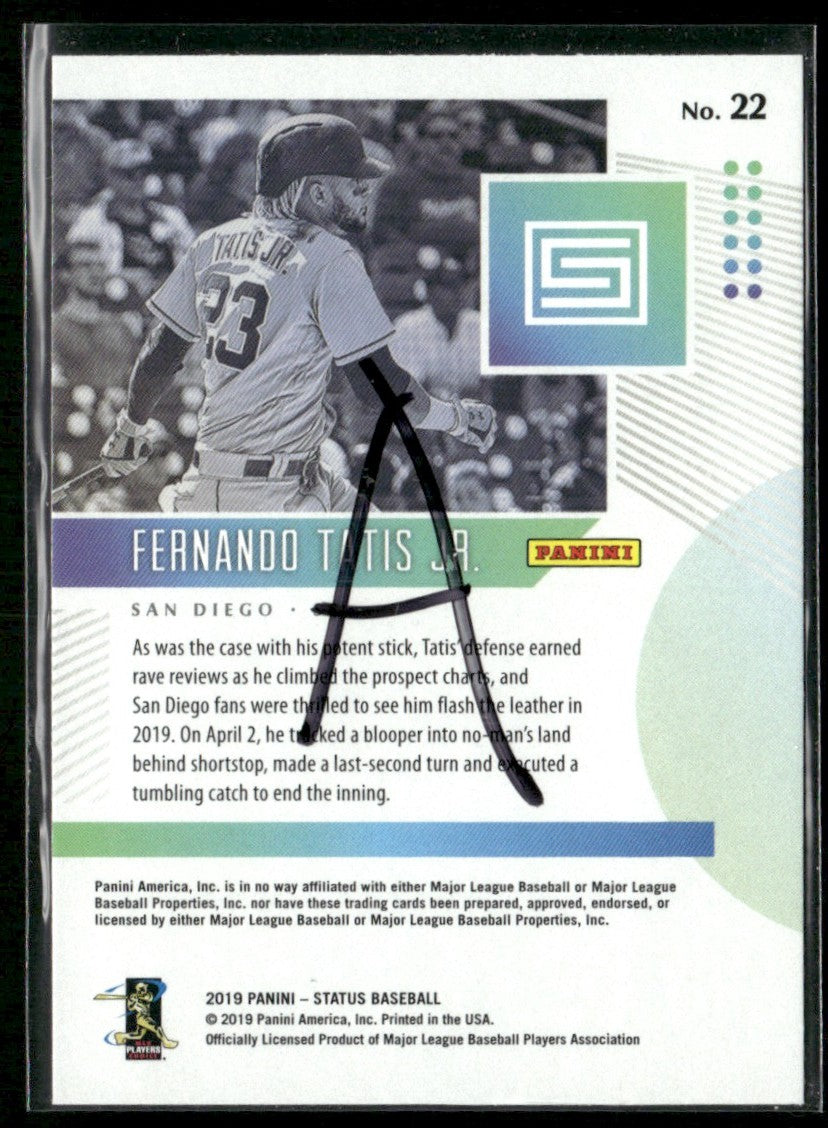 Fernando Tatis Jr. 2019 Panini Chronicles Status RC #22 San Diego Padres