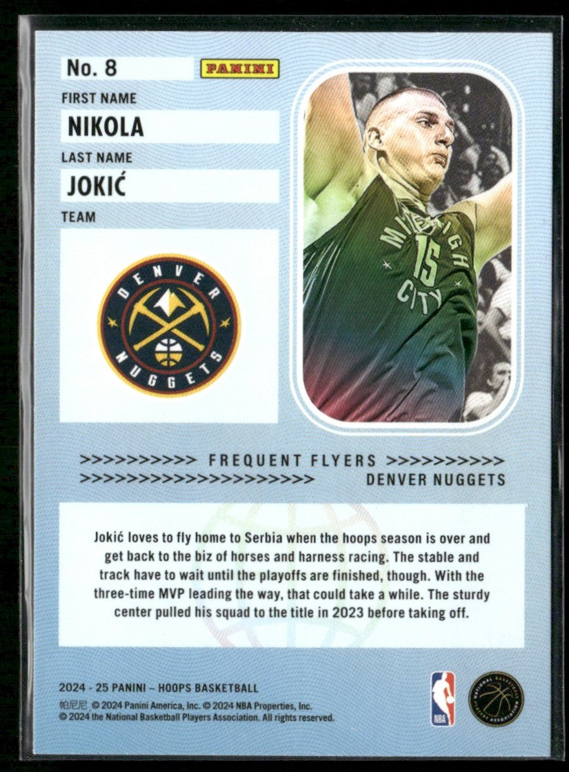 Nikola Jokic 2024 Hoops Frequent Flyers #8 Denver Nuggets
