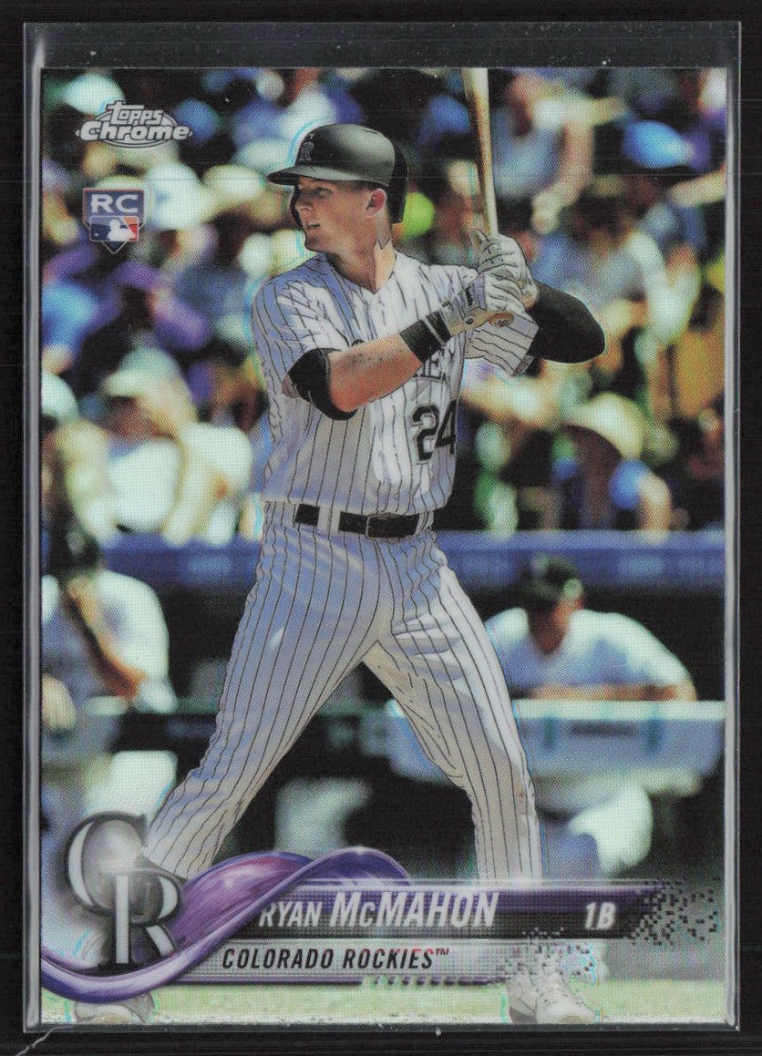 Ryan McMahon 2018 Topps Chrome Refractor RC #21 Colorado Rockies