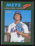 Luisangel Acuna 2026 Topps Heritage Dark Green Border #132 New York Mets