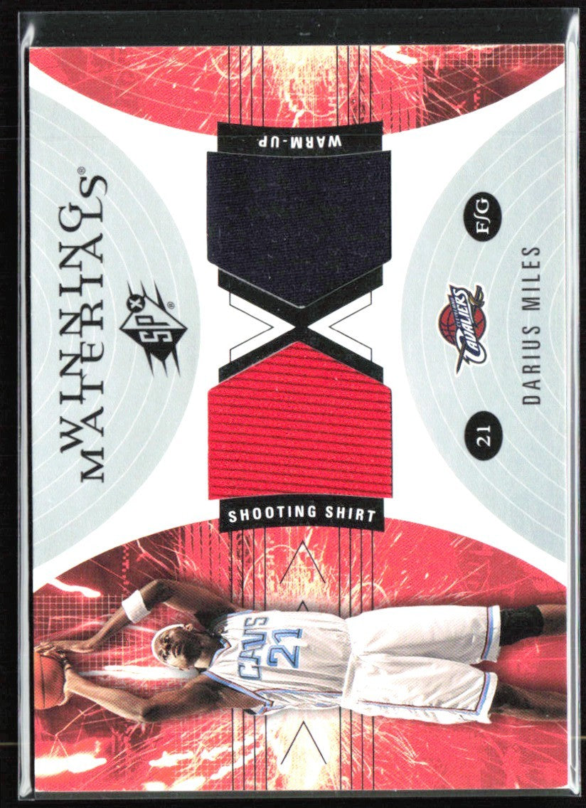 Darius Miles 2003 SPx Winning Materials Jersey #WM14 Cleveland Cavaliers
