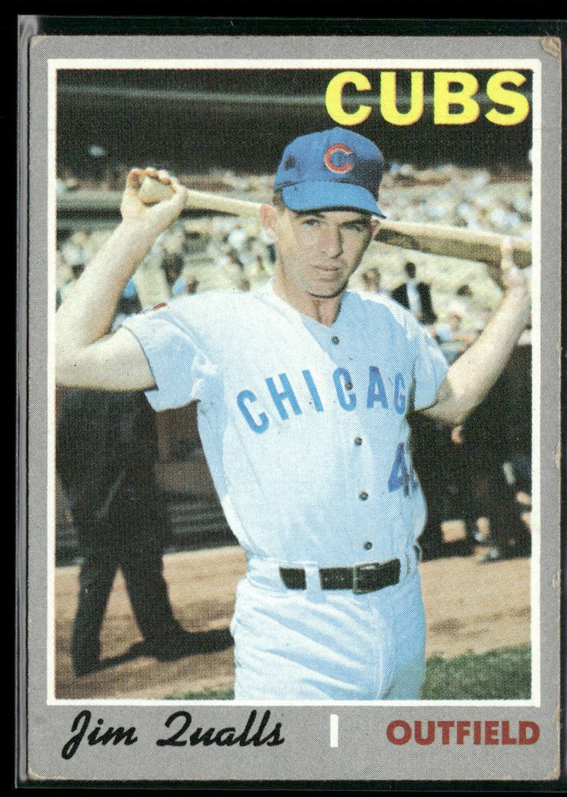 Jim Qualls 1970 Topps #192 Chicago Cubs