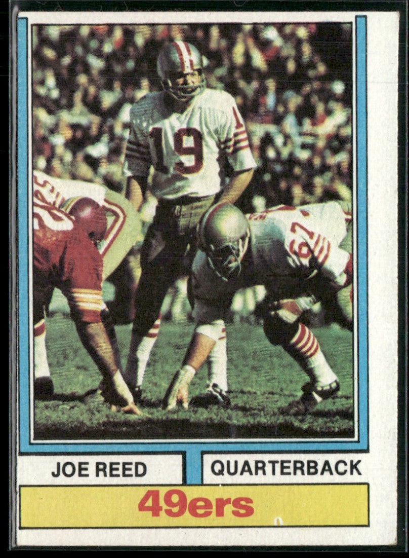 Joe Reed 1974 Topps RC #488 San Francisco 49ers