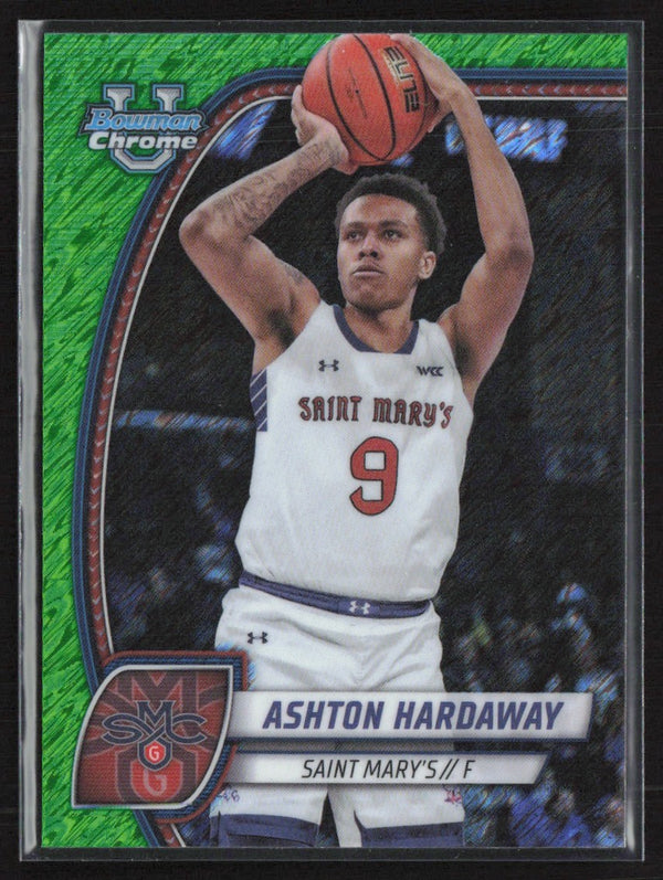 Ashton Hardaway 2024 Bowman U Chrome Green Shimmer Refractor #93