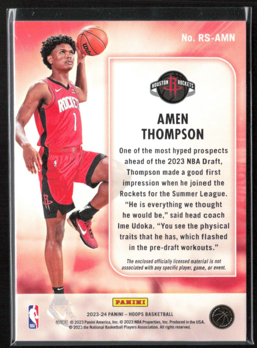 Amen Thompson 2023 Hoops Rise N Shine Jersey #RS-AMN Houston Rockets