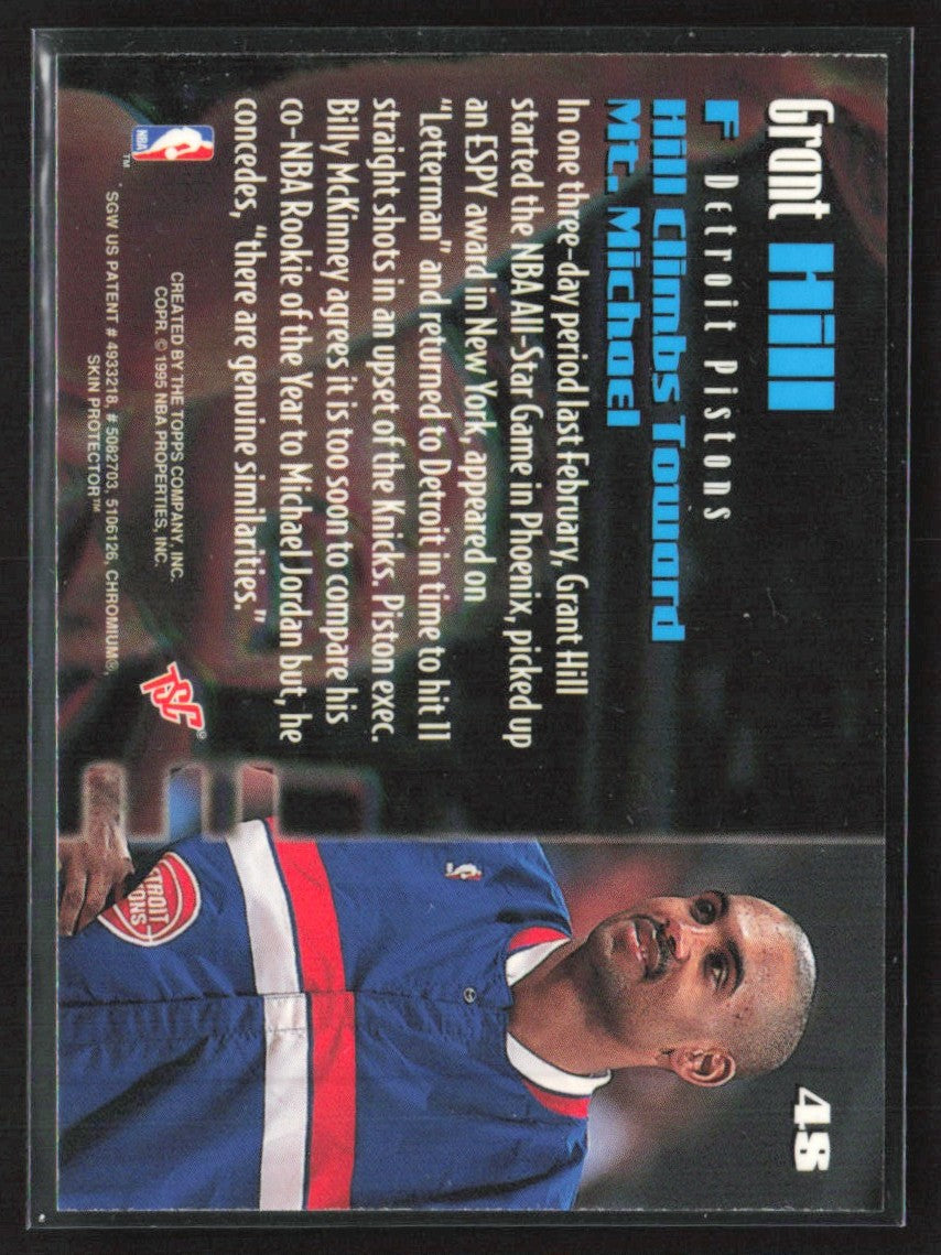 Grant Hill 1994 Stadium Club Members Only RC #48 Detroit Pistons