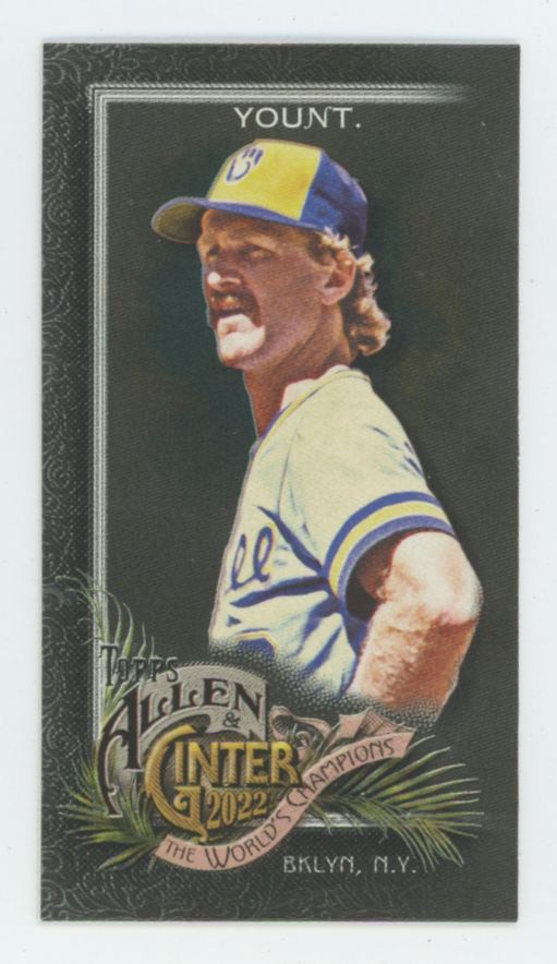 Robin Yount 2022 Topps Allen & Ginter Mini Black #89 Milwaukee Brewers