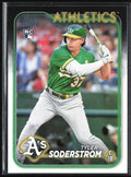 Tyler Soderstrom 2024 Topps RC #244 Oakland Athletics