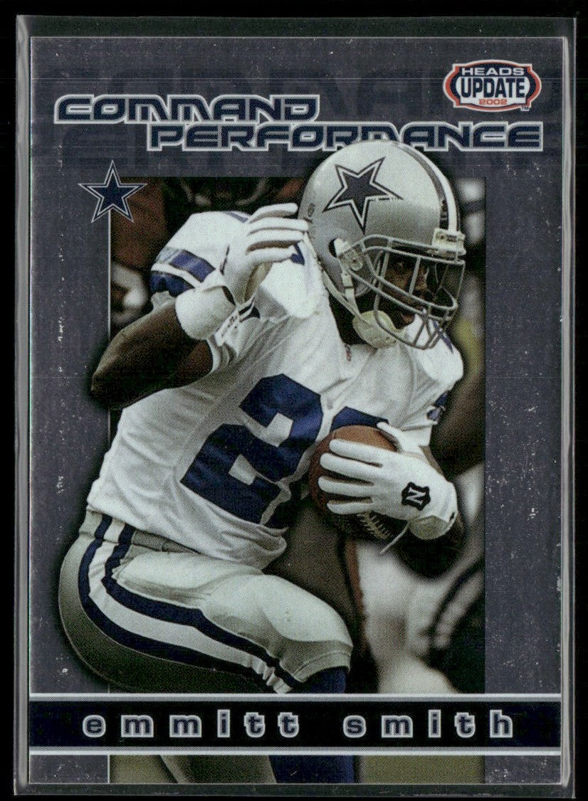 Emmitt Smith 2002 Pacific Heads Update Command Performance #5 Dallas Cowboys