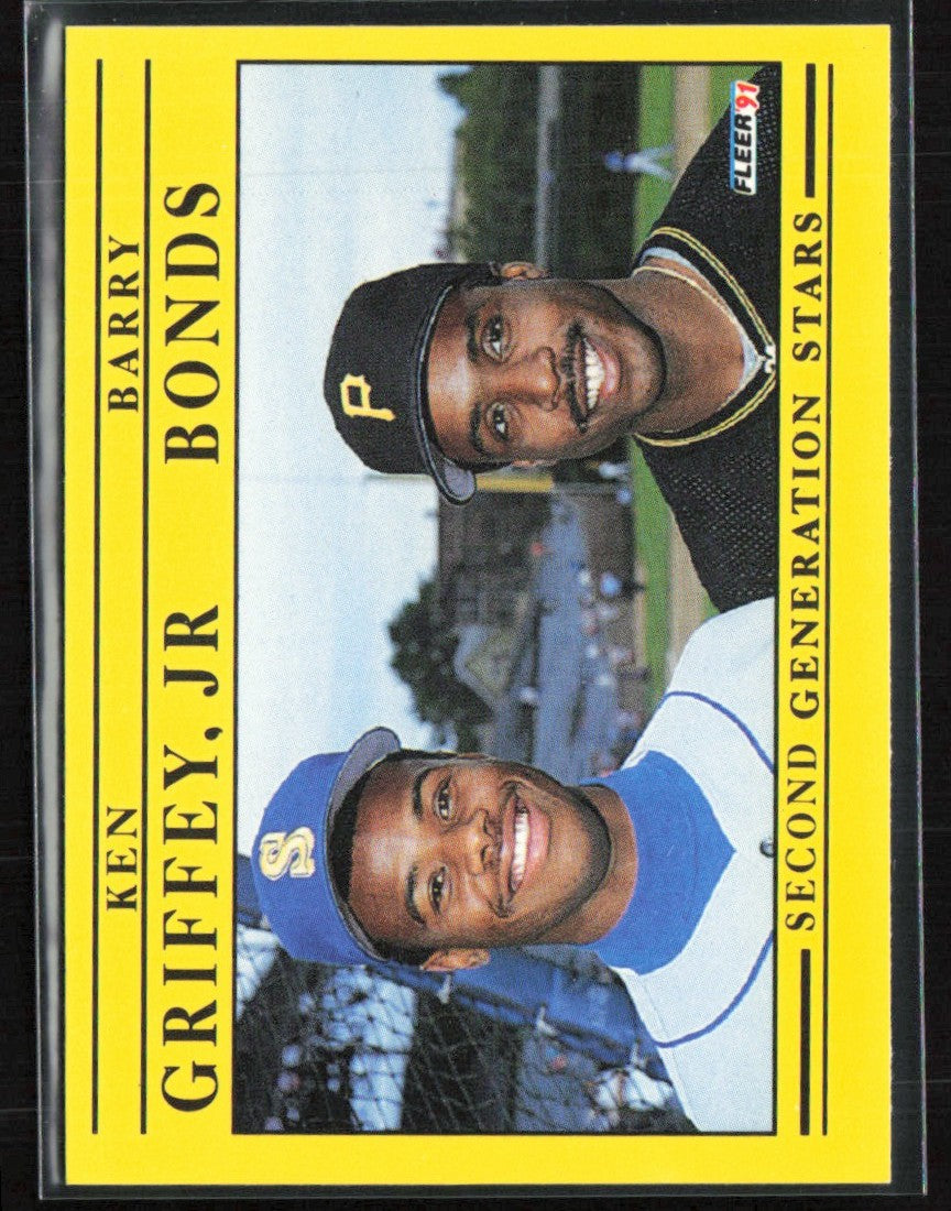 Ken Griffey Jr./Barry Bonds 1991 Fleer #710 Seattle Mariners/Pittsburgh Pirates
