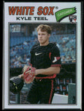 Kyle Teel 2026 Topps Heritage Chrome Silver Refractor RC #182 Chicago White Sox