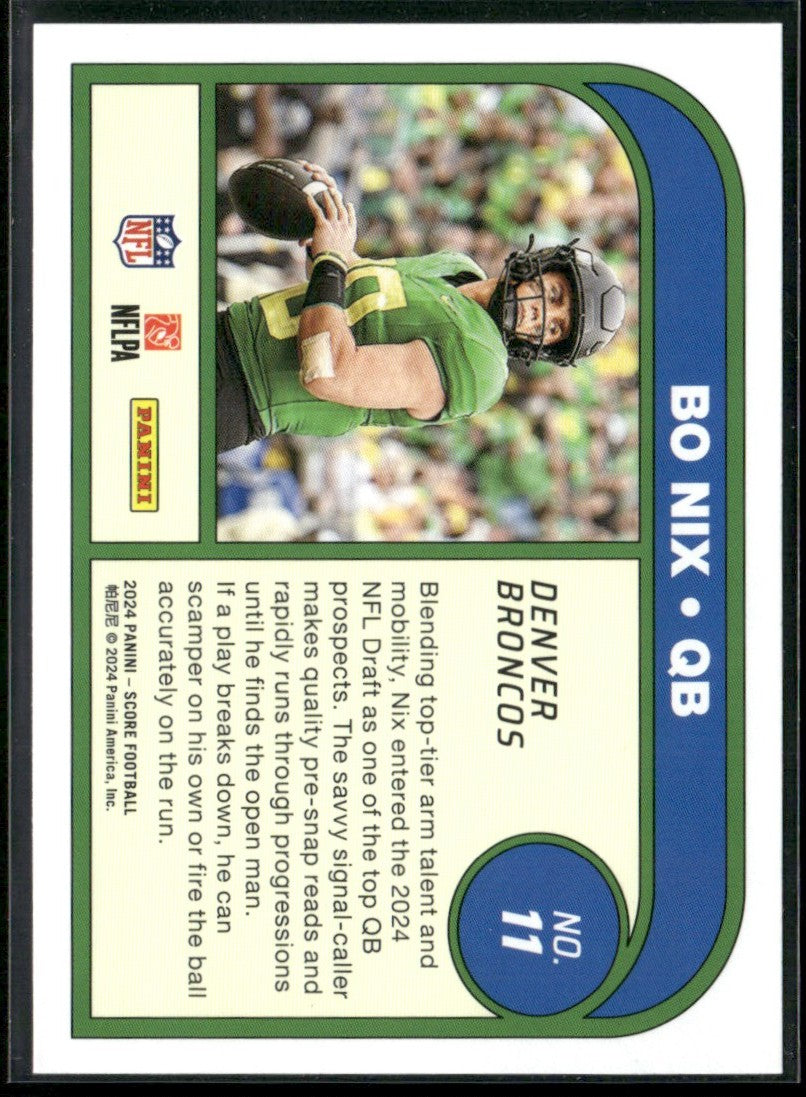 Denver Broncos 2023 Panini Score Protential RC #11 Denver Broncos