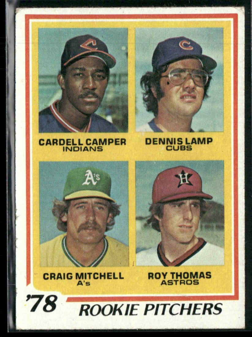 Rookie Pitchers - Cardell Camper/Dennis Lamp/Craig Mitchell/Roy Thomas 1978