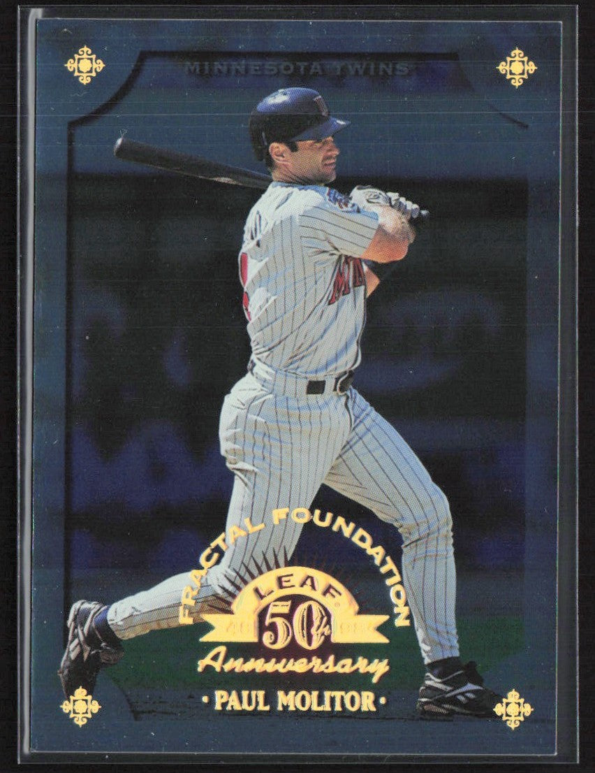 Paul Molitor 1998 Leaf Fractal Foundations /3999 #79 Minnesota Twins