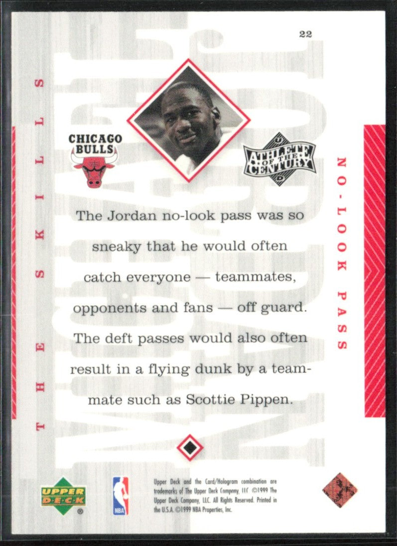 Michael Jordan 1999 Upper Deck Athlete of the Century #22 Chicago Bulls