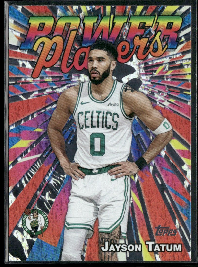 Jayson Tatum 2025 Topps Power Players #PP-5 Boston Celtics