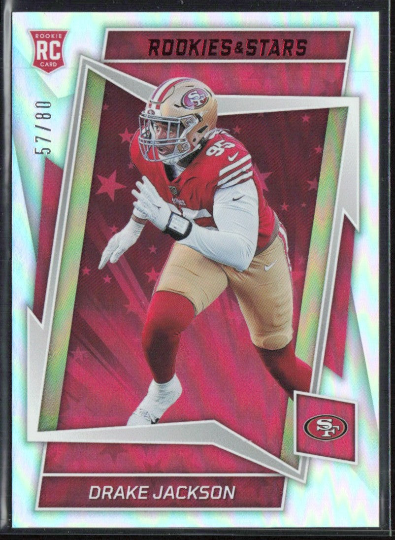 Drake Jackson 2022 Panini Rookies & Stars Longevity RC /80 #195