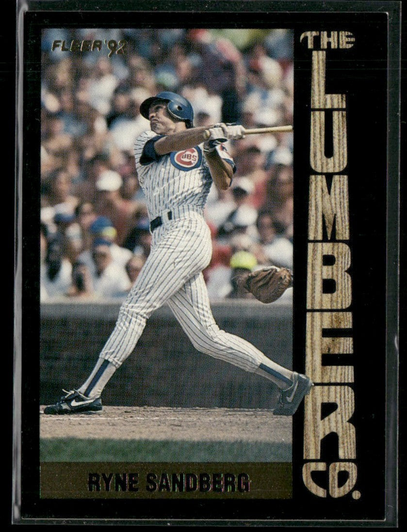 Ryne Sandberg 1992 Fleer Lumber Company #4 Chicago Cubs