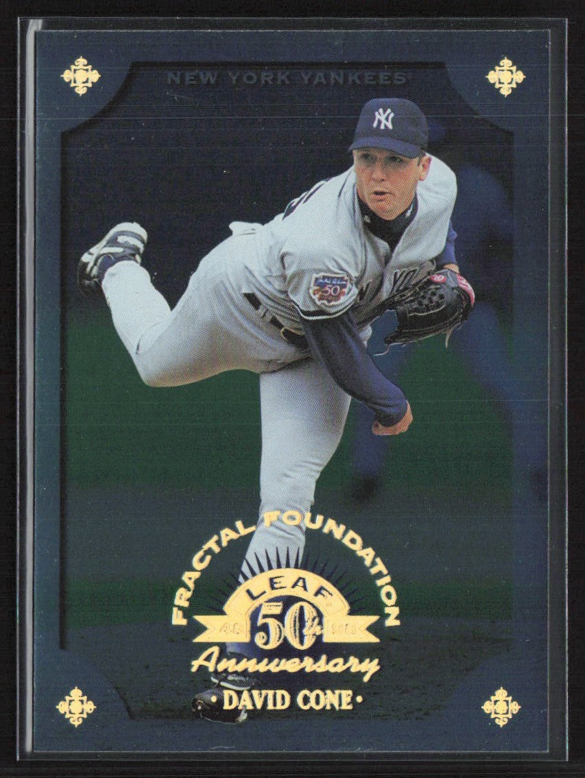 David Cone 1998 Leaf Fractal Foundations /3999 #26 New York Yankees