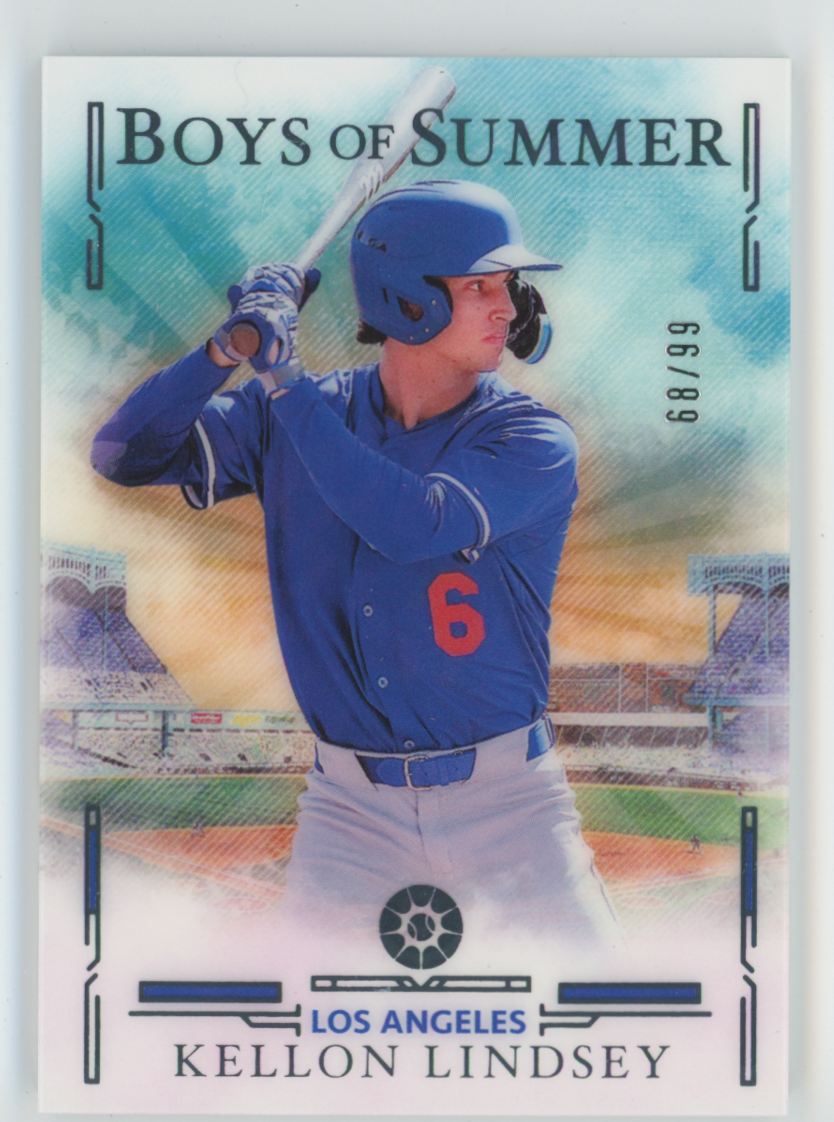 Kellon Lindsey 2025 Panini Boys of Summer /99 #83 Los Angeles Dodgers