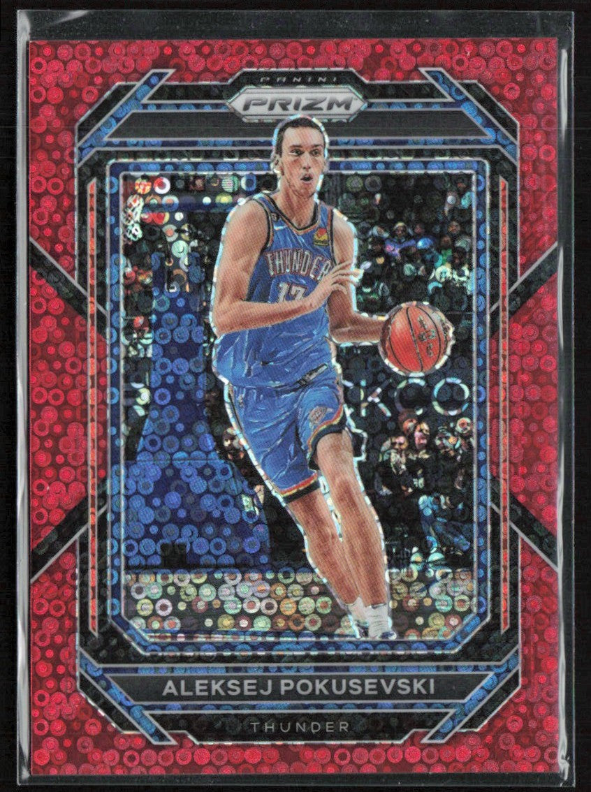Aleksej Pokusevski 2022 Panini Prizm Fast Break Red /100 #52