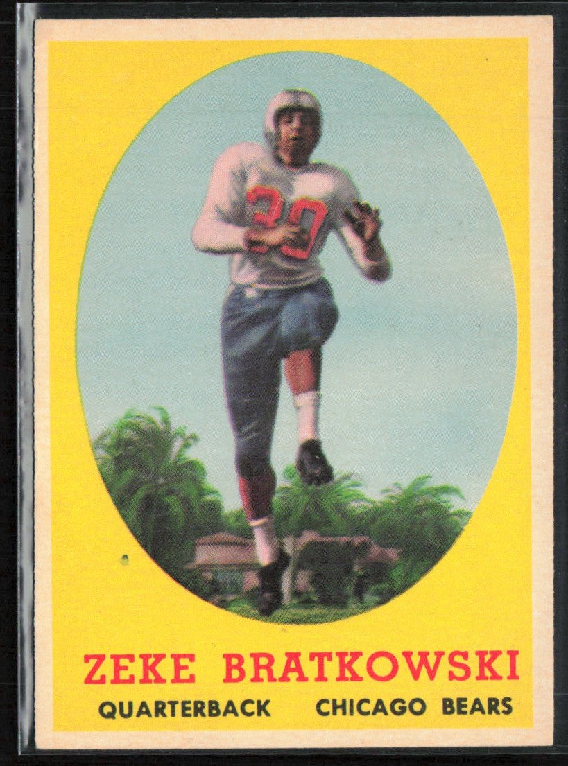 Zeke Bratkowski 1958 Topps #23 Chicago Bears