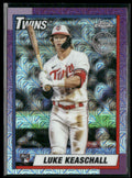 Luke Keaschall 2025 Topps Chrome Update 1990 Silver Pack Mojo Refractor RC