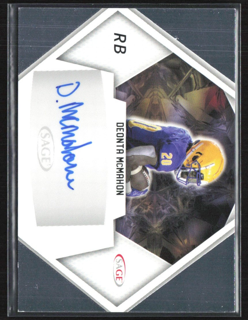 Deonta McMahon 2023 SAGE High Series RC AUTO #A-DM2 McNeese State Cowboys