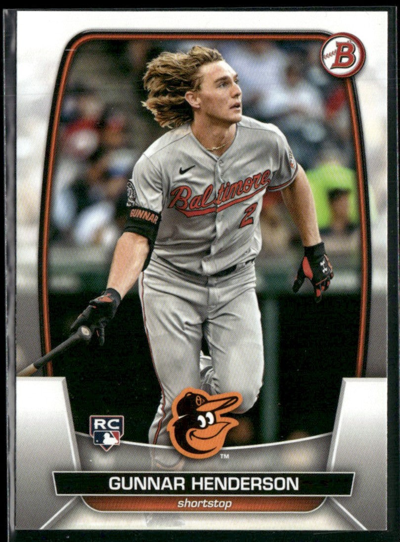 Gunnar Henderson 2023 Bowman RC #65 Baltimore Orioles