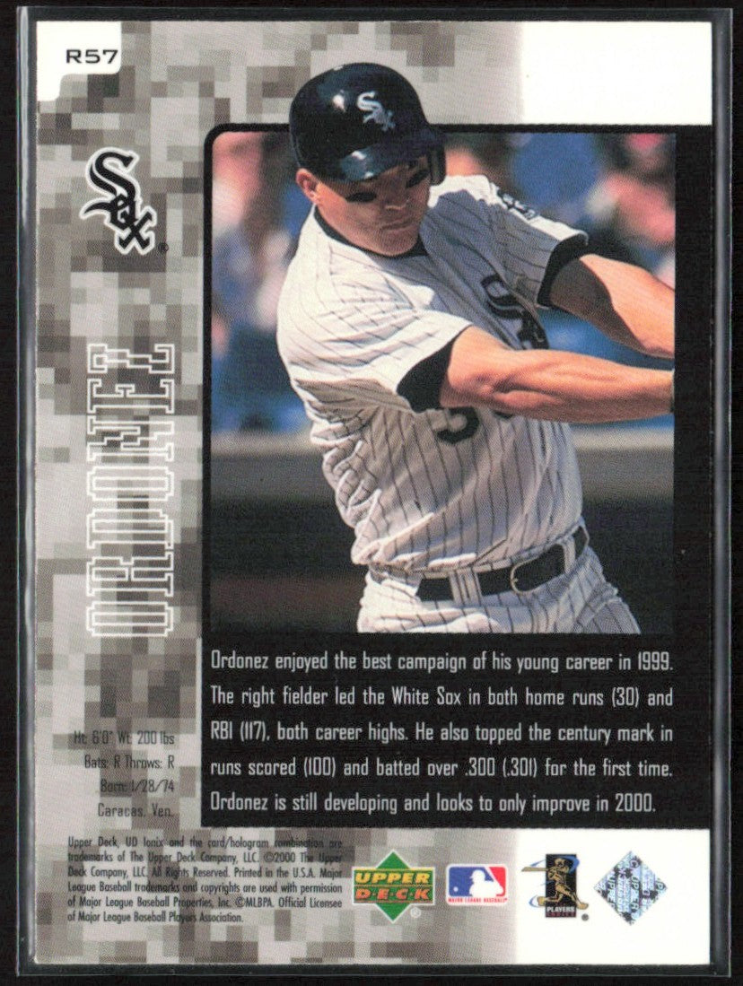 Magglio Ordonez 2000 UD Ionix Reciprocal #R57 Chicago White Sox