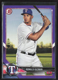 Ronald Guzman 2018 Bowman Purple /250 #BP122 Texas Rangers