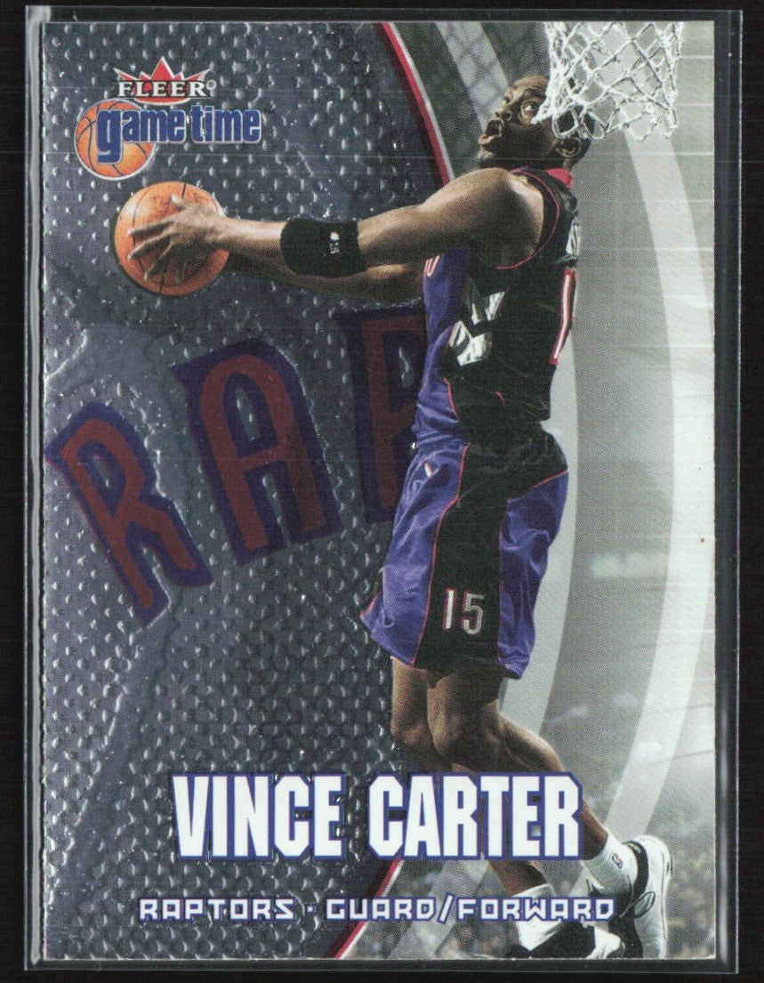Vince Carter 2000 Fleer Game Time #1 Toronto Raptors