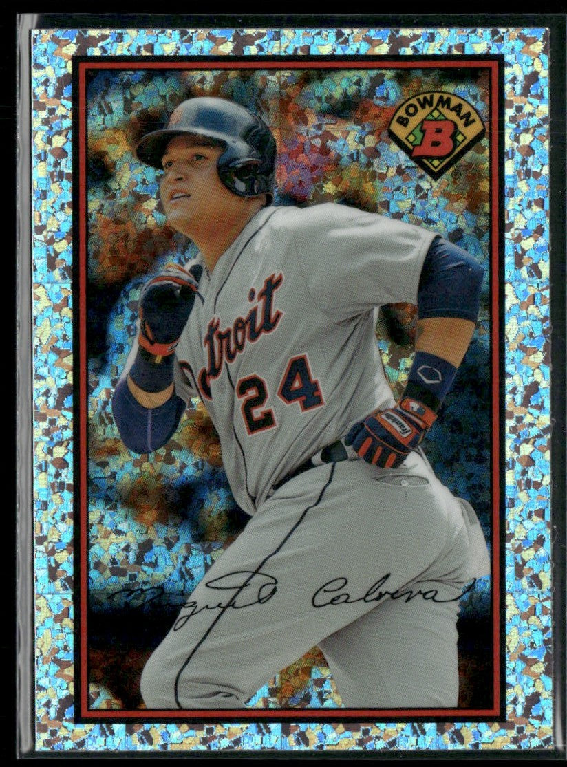 Miguel Cabrera 2014 Bowman Chrome 1989 'Bowman is Back' Silver Diamond Refractor