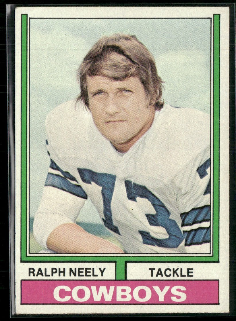 Ralph Neely 1974 Topps #187 Dallas Cowboys