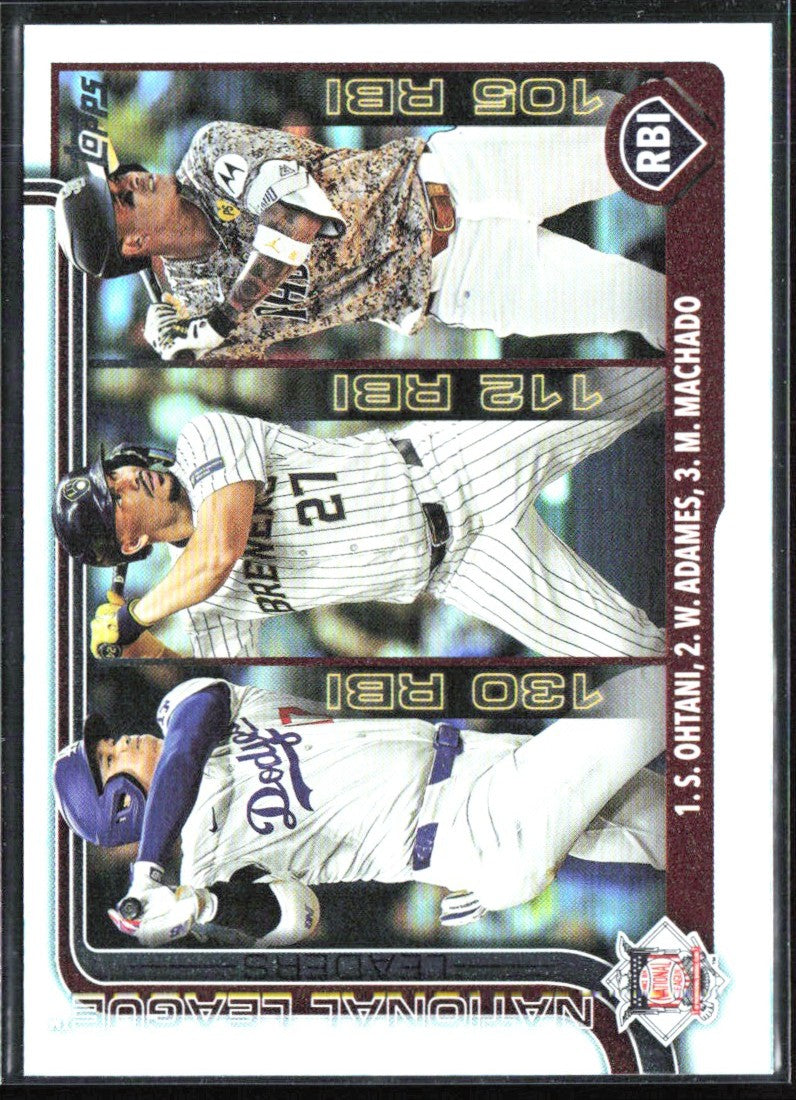 Shohei Ohtani Adames Machado 2025 Topps Rainbow Foil #86