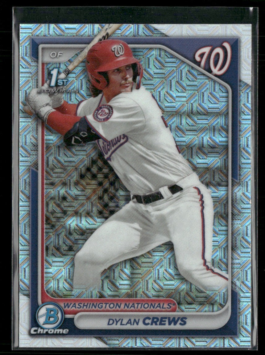 Dylan Crews 2024 Bowman Chrome Mojo Refractor 1st #BC25-17 Washington Nationals
