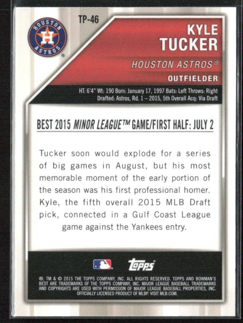 Kyle Tucker 2015 Bowman's Best Top Prospects #TP-46 Houston Astros